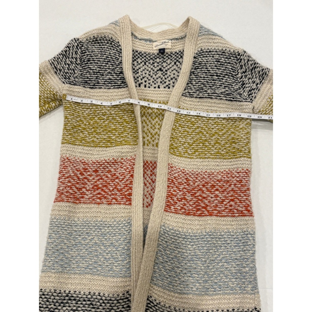 Universal Thread Women XS Longline Striped Open Front Cozy Knit Cardigan Sweater - Picture 4 of 6